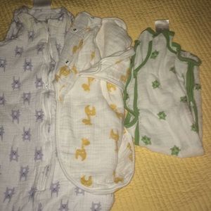 Boys Aden + Anais sleep sack bundle